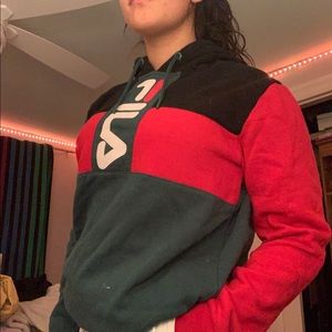 FILA COLOUR BLOCK HOODIE